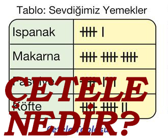 ÇETELE NEDİR? 2