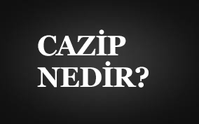 CAZİP NEDİR? 1