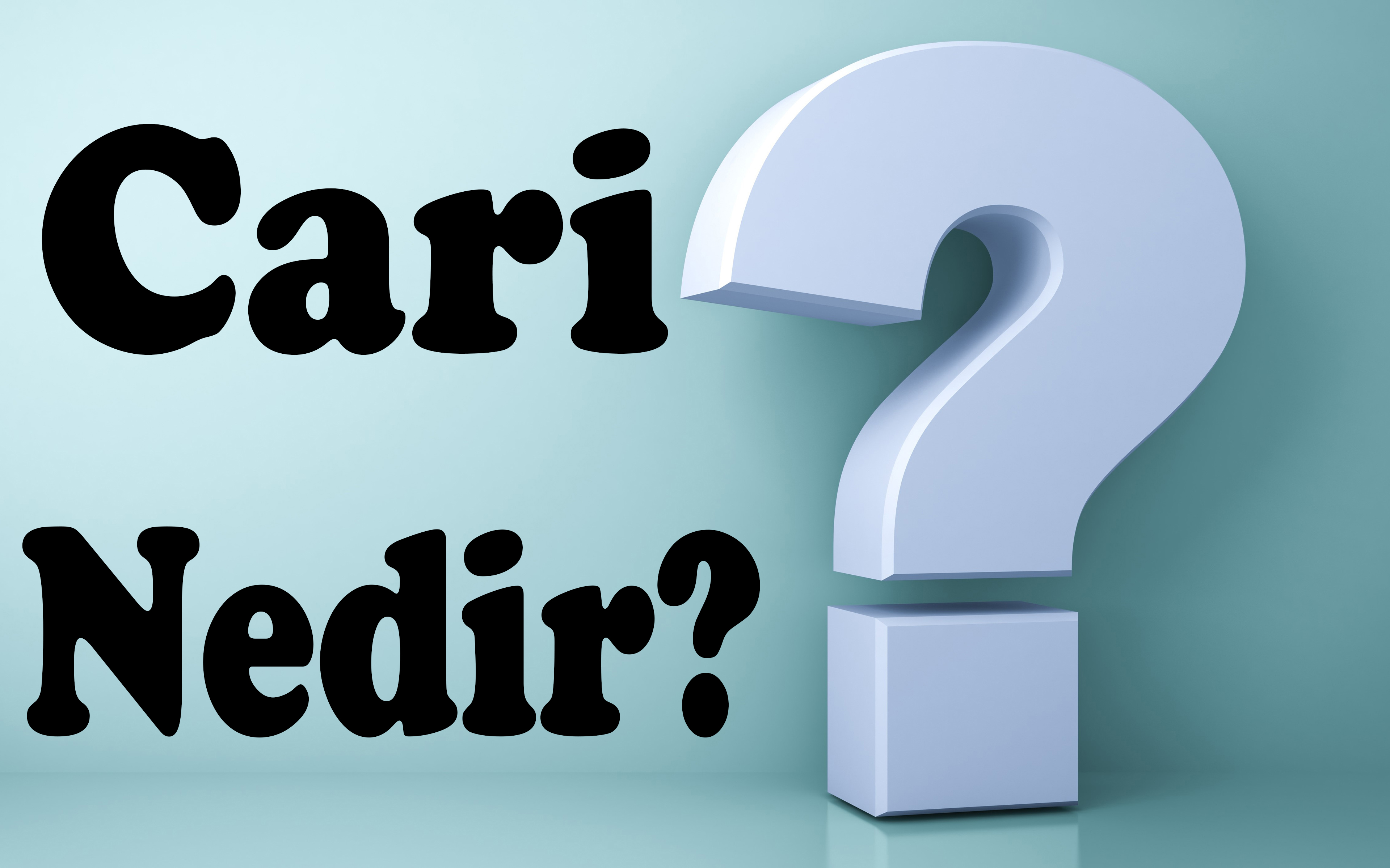 CARİ NEDİR? 1