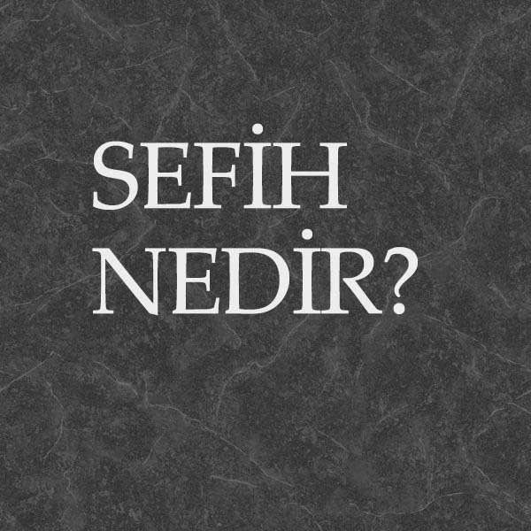 SEFİH NEDİR? 6