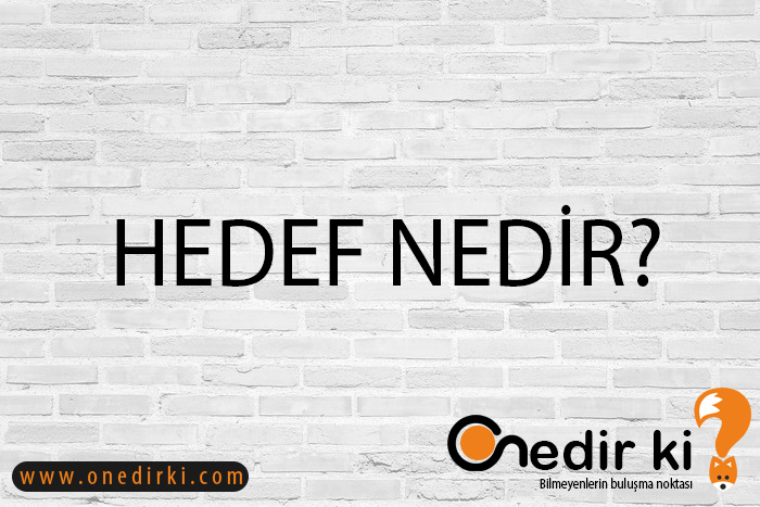 HEDEF NEDİR? 5