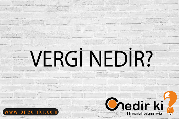 VERGİ NEDİR? 2