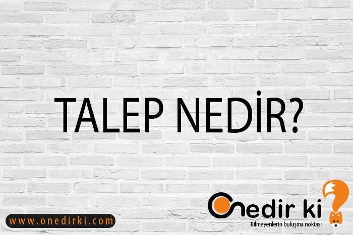 TALEP NEDİR? 2