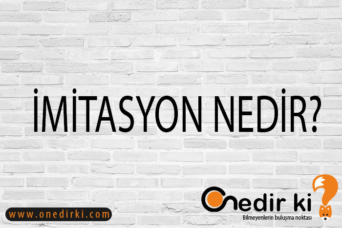 İMİTASYON NEDİR? 1