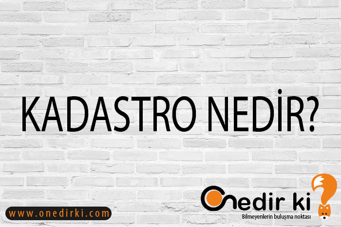 KADASTRO NEDİR? 10