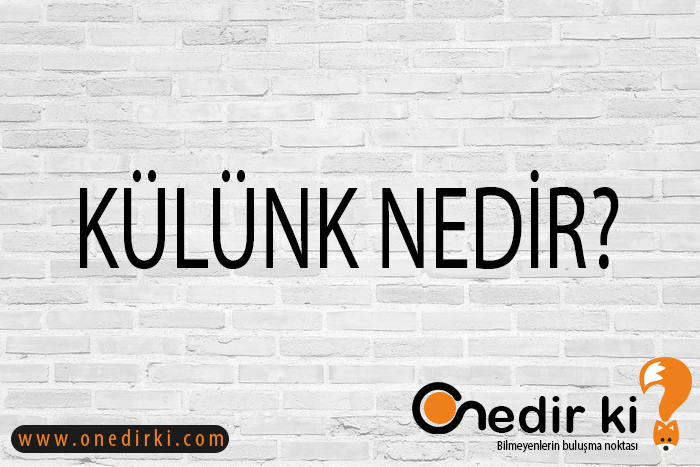 KÜLÜNK NEDİR? 1