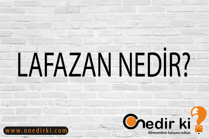 LAFAZAN NEDİR? 1