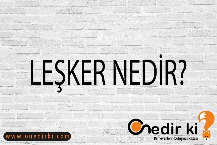 LEŞKER NEDİR? 1