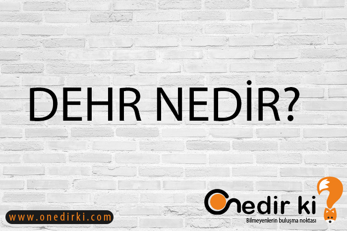 DEHR NEDİR? 1