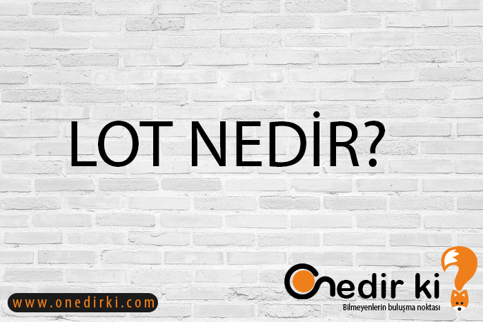 LOT NEDİR? 1