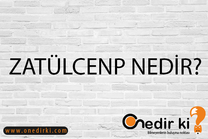 ZATÜLCENP NEDİR? 1