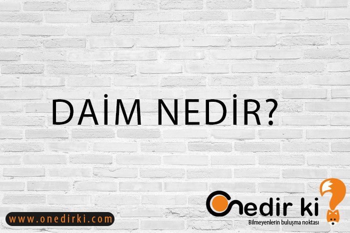 DAİM NEDİR? 1