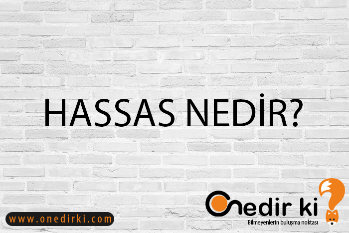 HASSAS NEDİR? 4