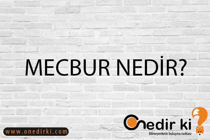 MECBUR NEDİR? 1