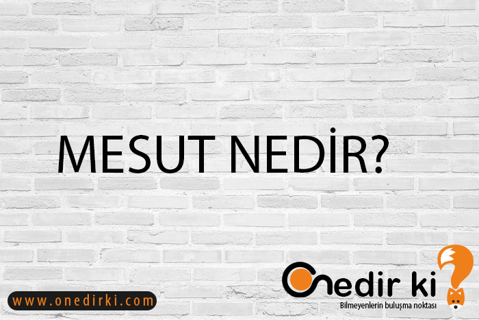 MESUT NEDİR? 1