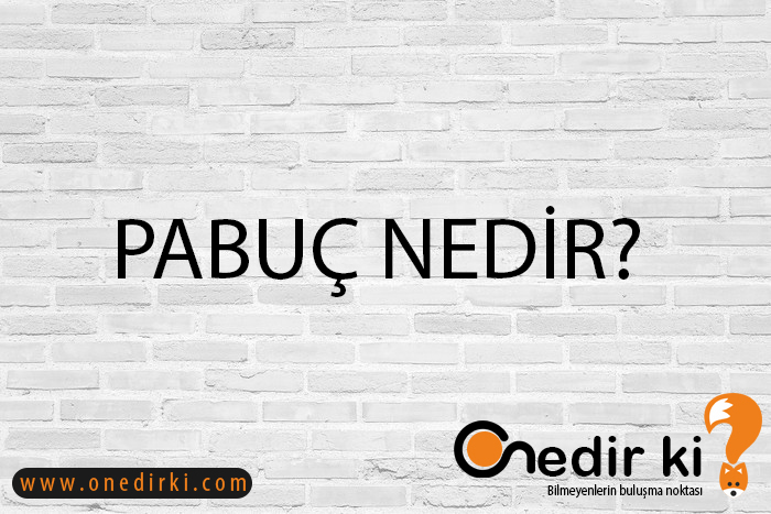 PABUÇ NEDİR? 1