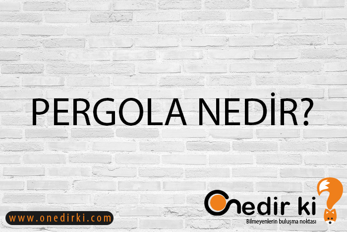 PERGOLA NEDİR? 8