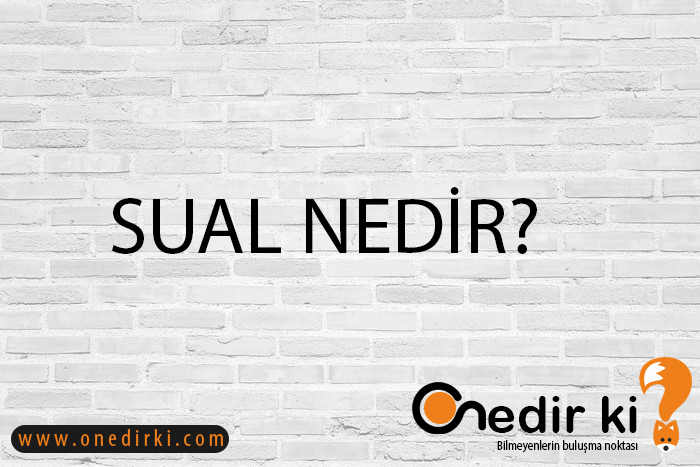 SUAL NEDİR? 9