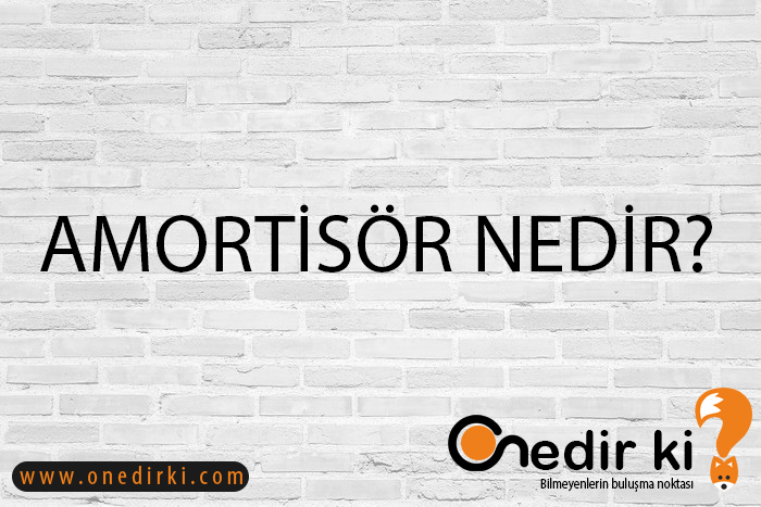 AMORTİSÖR NEDİR? 1