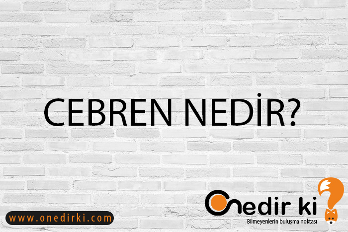 CEBREN NEDİR? 2