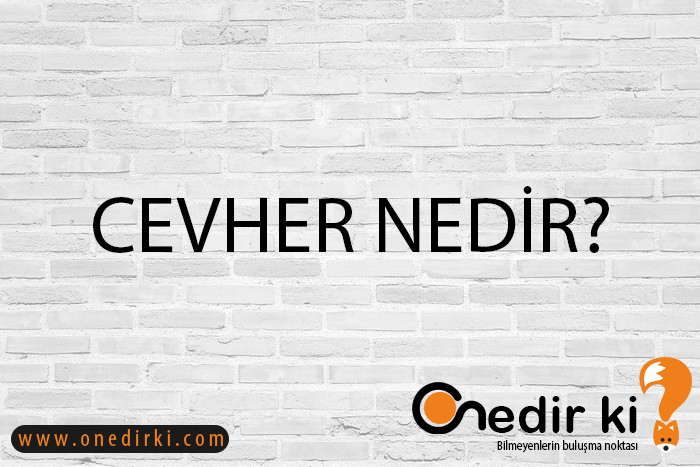 CEVHER NEDİR? 10