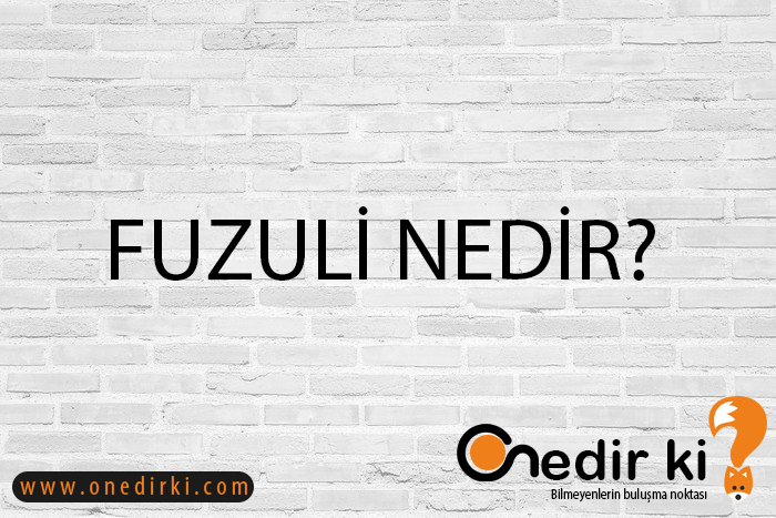 FUZULİ NEDİR? 5