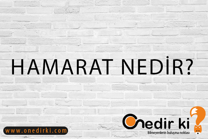 HAMARAT NEDİR? 1