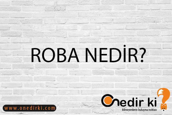 ROBA NEDİR? 1