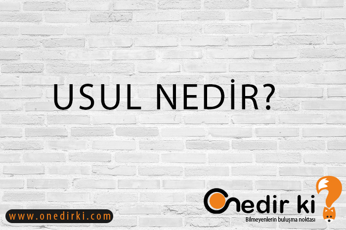 USUL NEDİR? 1