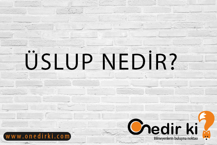 ÜSLUP NEDİR? 1