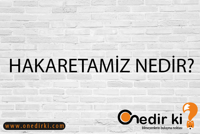 HAKARETAMİZ NEDİR? 1