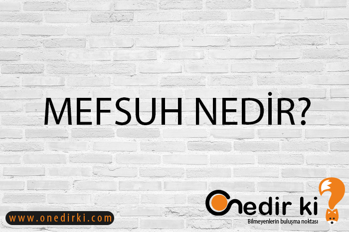 MEFSUH NEDİR? 1