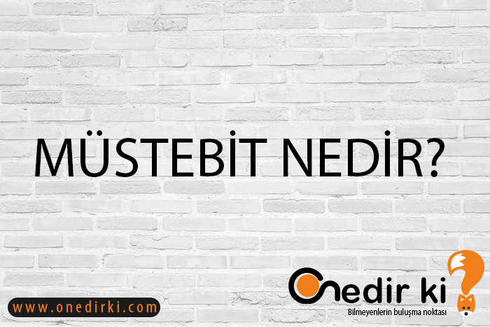 MÜSTEBİT NEDİR? 1