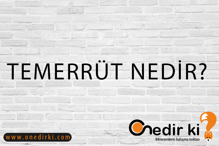 TEMERRÜT NEDİR? 2