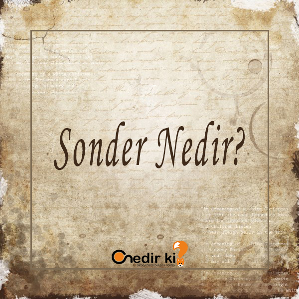 Sonder Nedir? 3