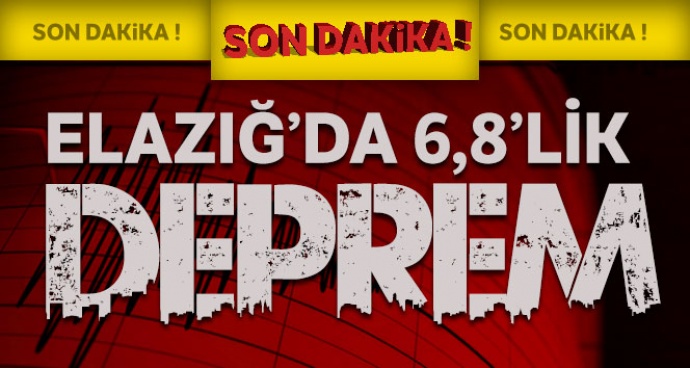 Elazığ'da 6,8 büyüklüğünde yaşanan deprem! 6