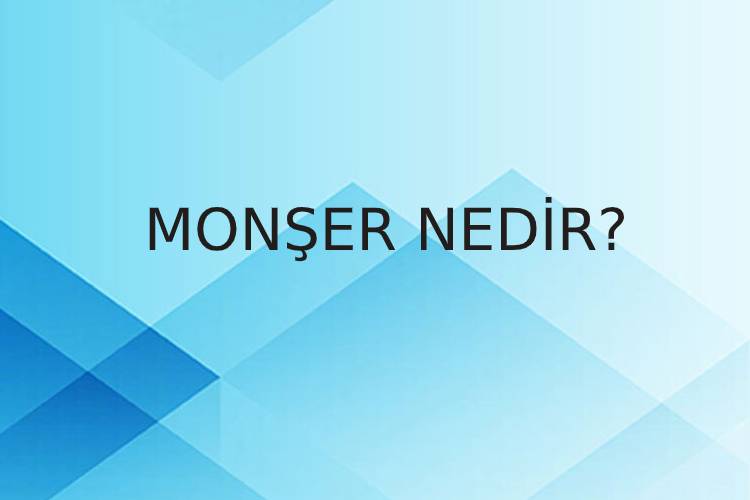 Monşer Nedir? 4