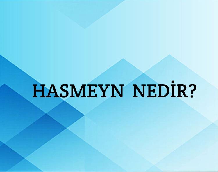 Hasmeyn Nedir? 1