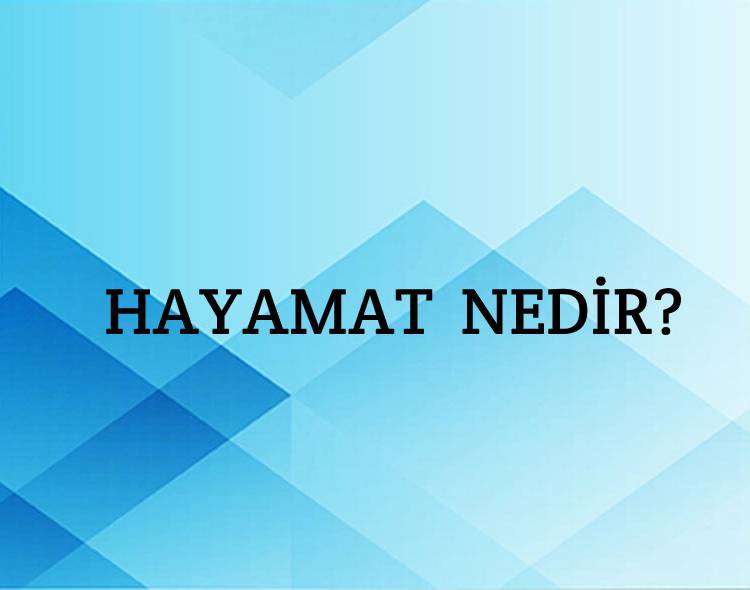 Hayamat Nedir? 2