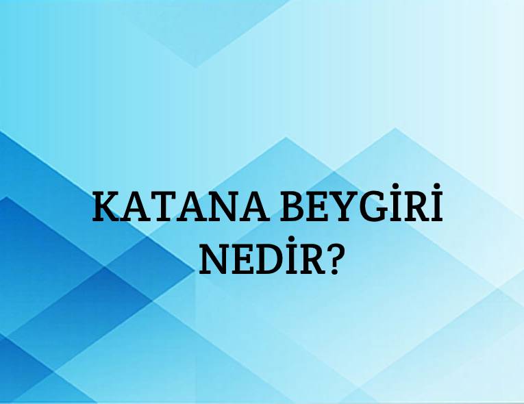 Katana Beygiri Nedir? 1