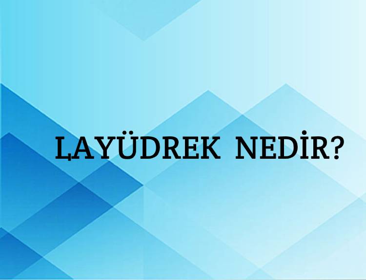 Layüdrek Nedir? 4