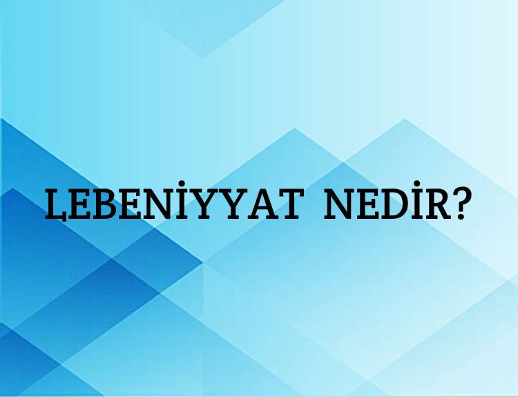 Lebeniyyat Nedir? 1