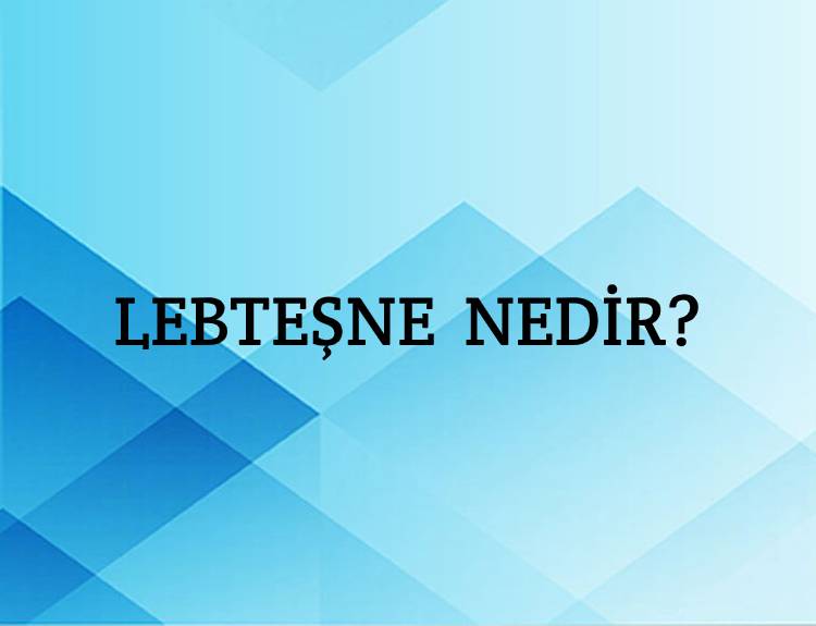 Lebteşne Nedir? 9