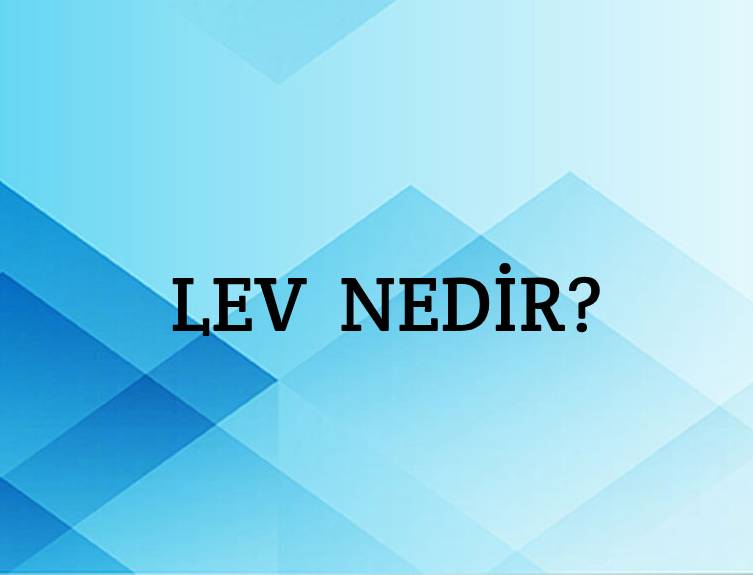 Lev Nedir? 2