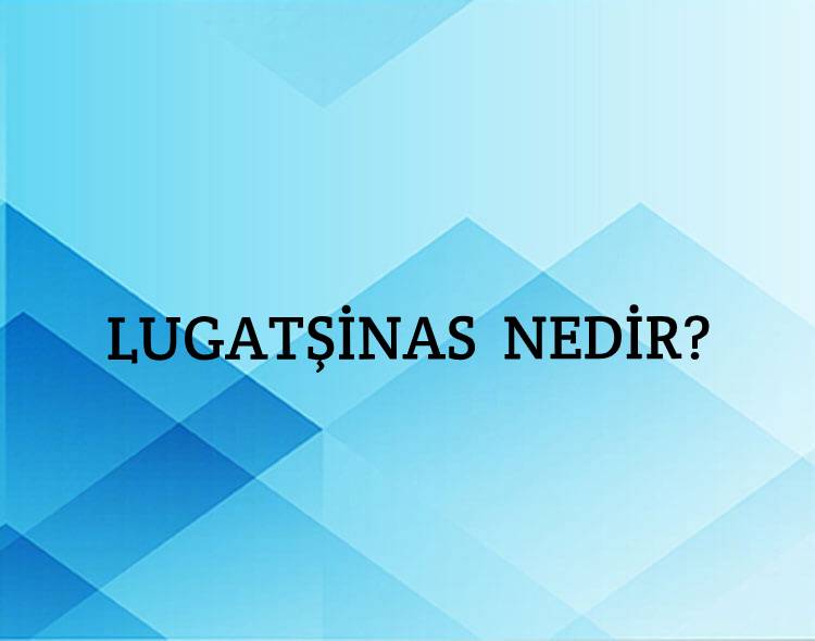 Lugatşinas Nedir? 1