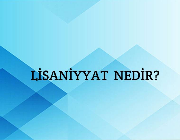 Lisaniyyat Nedir? 9