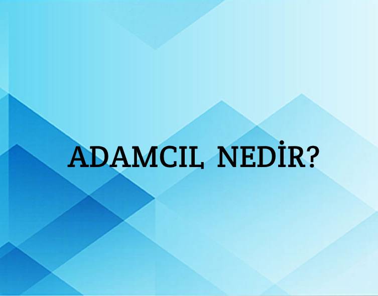 Adamcıl Nedir? 1