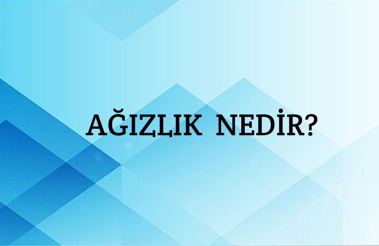 Ağızlık Nedir? 8