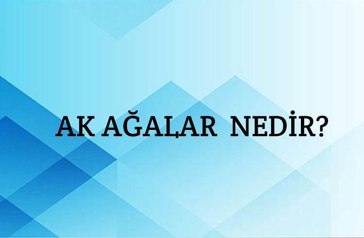 Ak Ağalar Nedir? 1