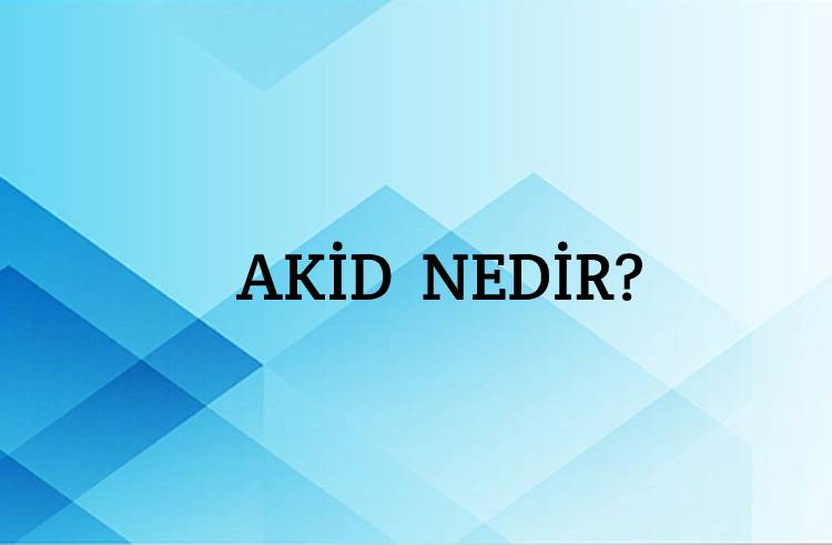 Akid Nedir? 1